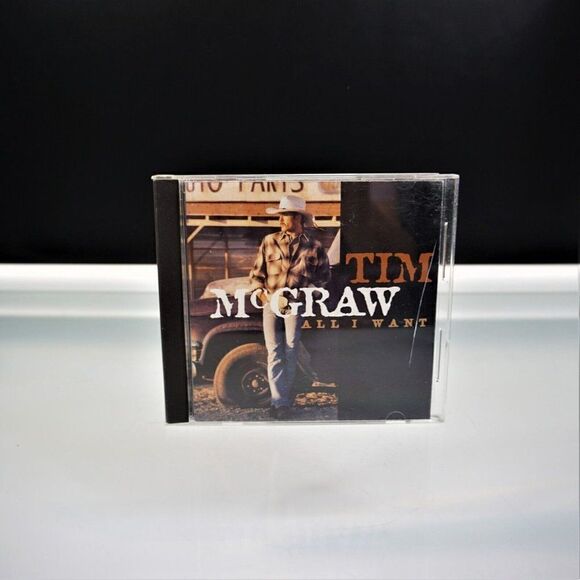 All I Want by Tim McGraw CD 1995 Curb Records With Fun Addicts Card - Picture 1 of 9